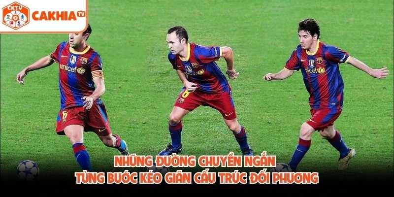 Những đường chuyền ngắn từng bước kéo giãn cấu trúc đối phương