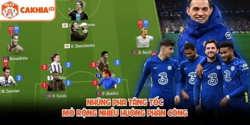 Những pha tăng tốc mở rộng nhiều hướng phản công
