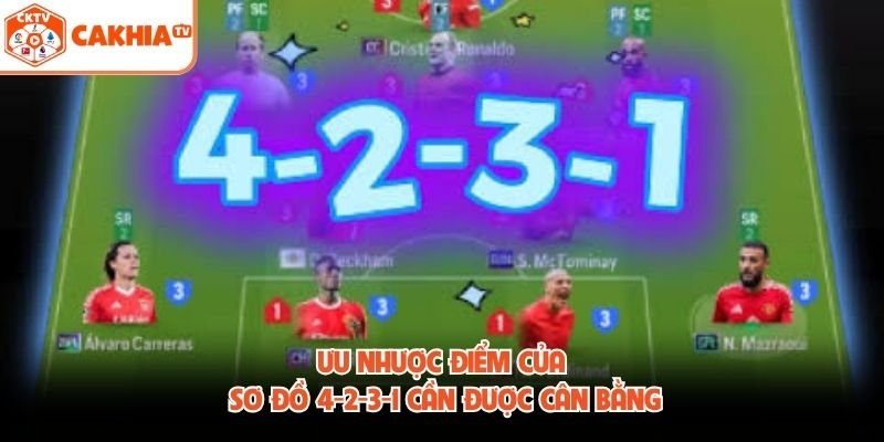 Ưu nhược điểm của sơ đồ 4-2-3-1 cần được cân bằng